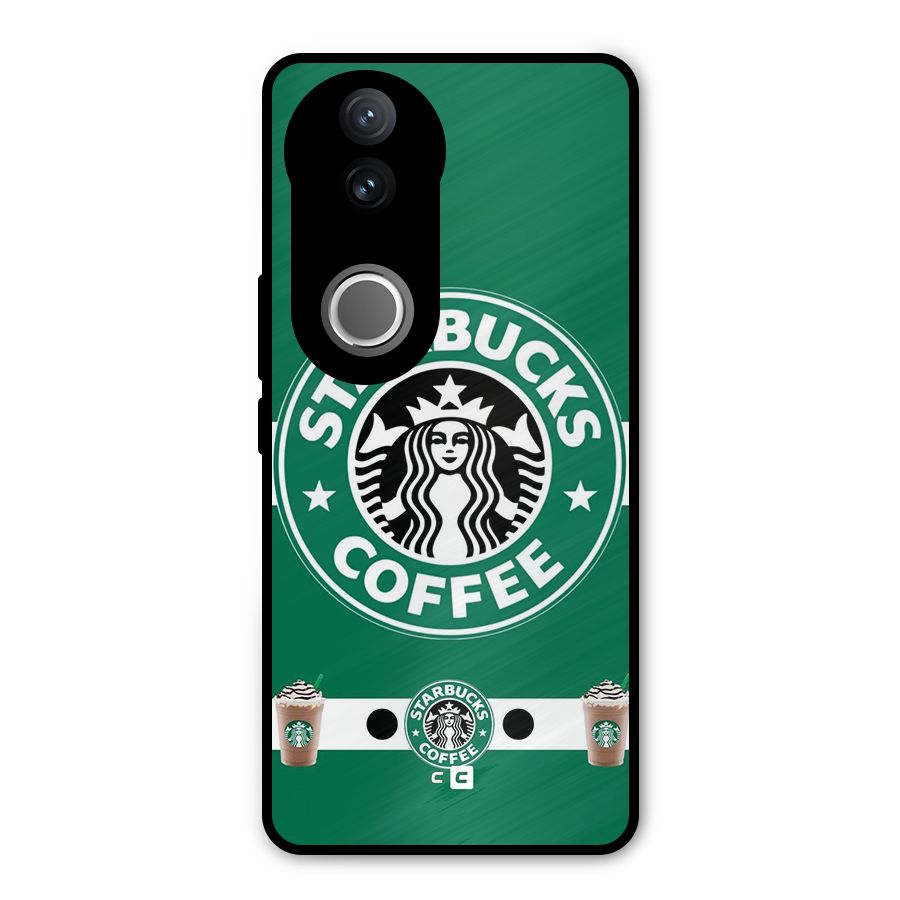 Ribbon StarBucks Metal Back Case for iQOO Z10R