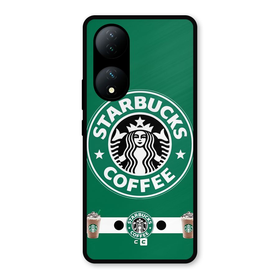 Ribbon StarBucks Metal Back Case for iQOO Z7