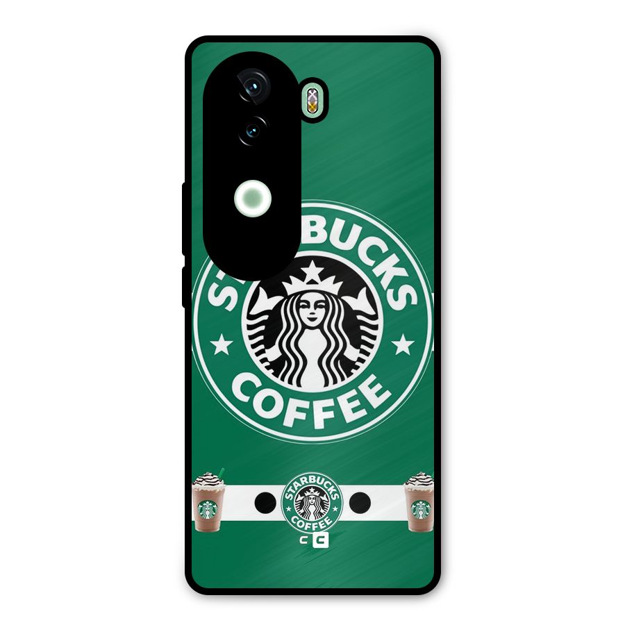 Ribbon StarBucks Metal Back Case for iQOO Z9s