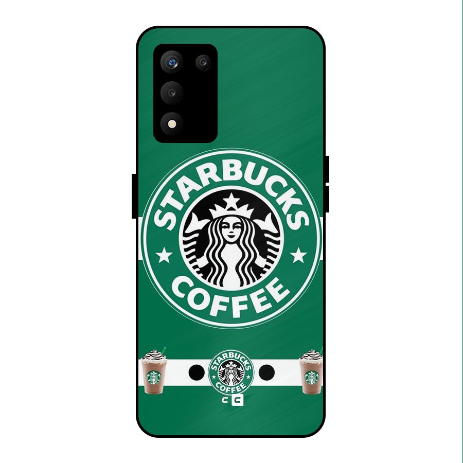 Ribbon StarBucks Metal Back Case for realme 9 5G SE