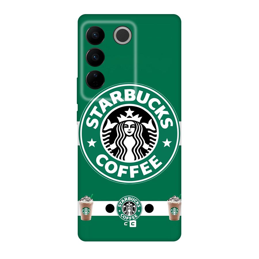 Ribbon StarBucks Original Polycarbonate Back Case for Vivo V27