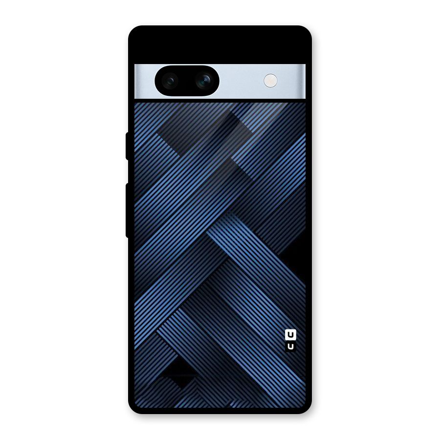 Ribbon Stripes Glass Back Case for Google Pixel 7a