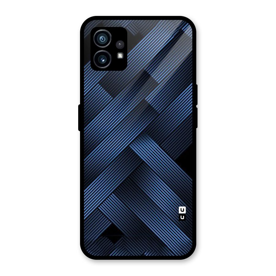 Ribbon Stripes Glass Back Case for Nothing Phone 1