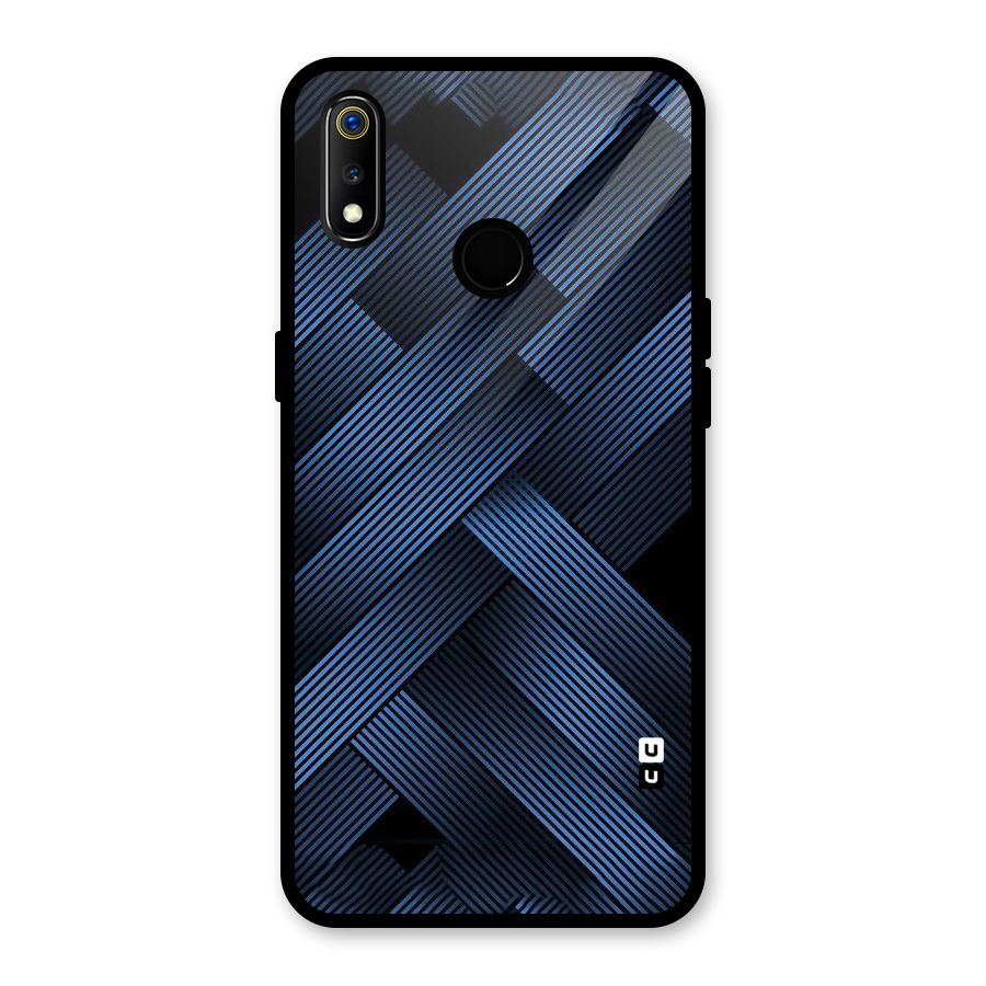 Ribbon Stripes Glass Back Case for Realme 3i