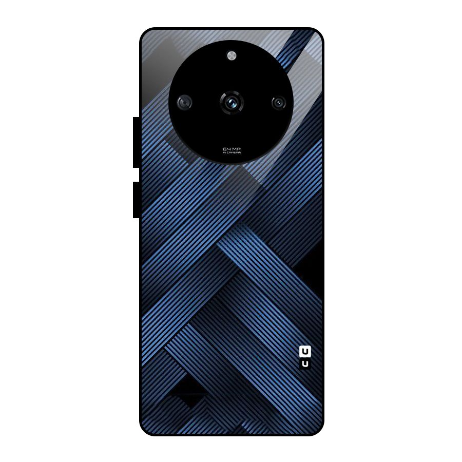Ribbon Stripes Glass Back Case for Realme Narzo 60 5G