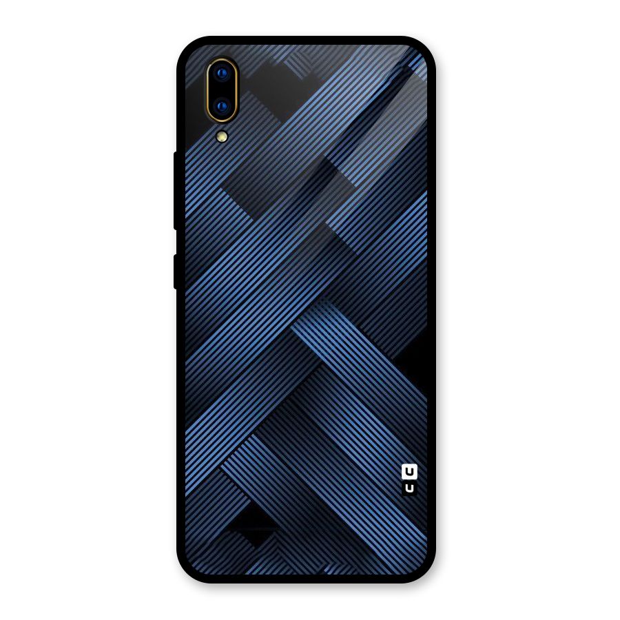 Ribbon Stripes Glass Back Case for Vivo V11 Pro