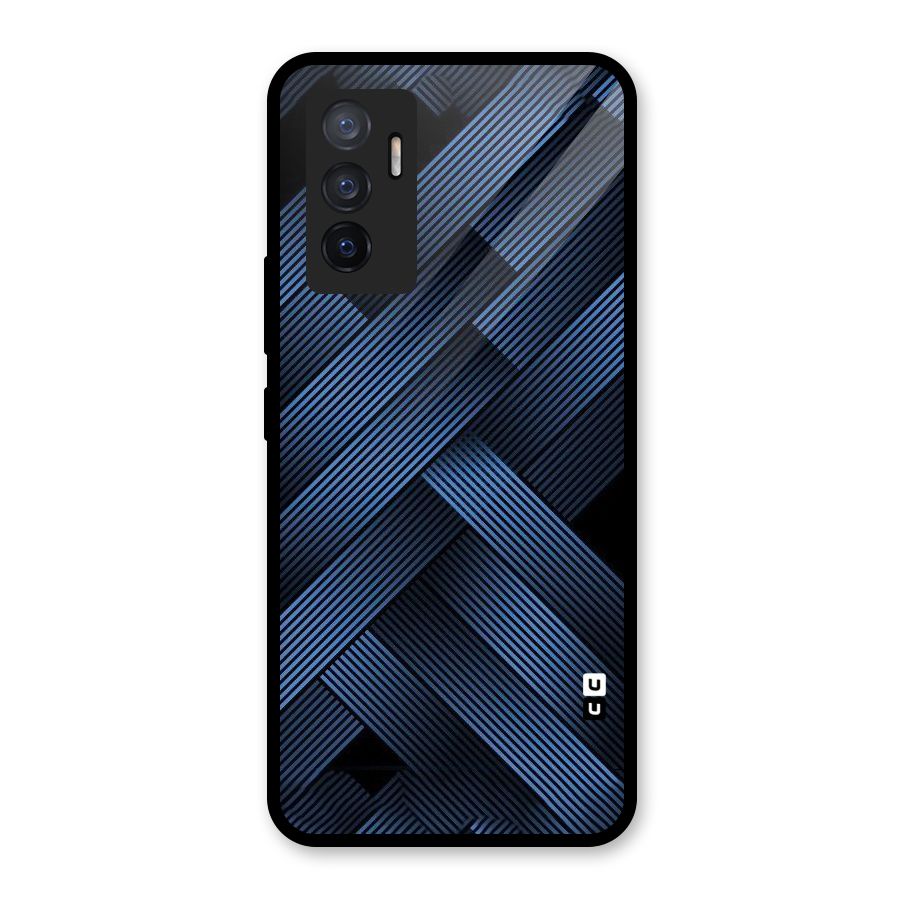 Ribbon Stripes Glass Back Case for Vivo V23e