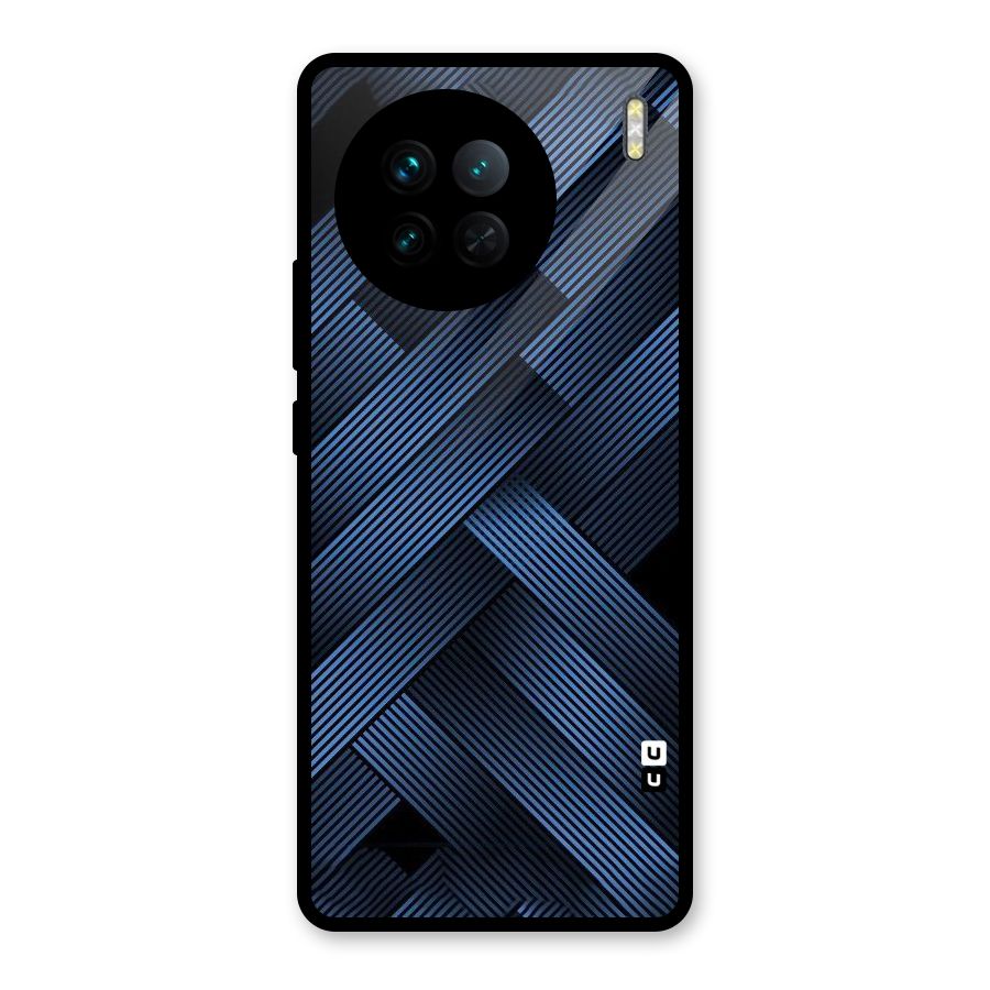 Ribbon Stripes Glass Back Case for Vivo X90