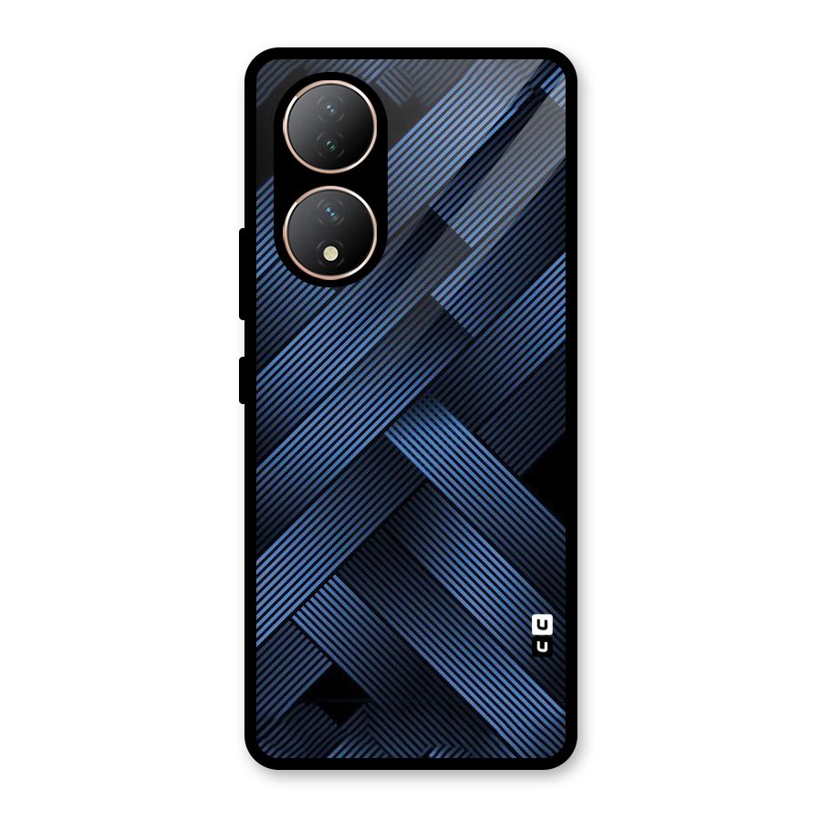 Ribbon Stripes Glass Back Case for Vivo Y100A