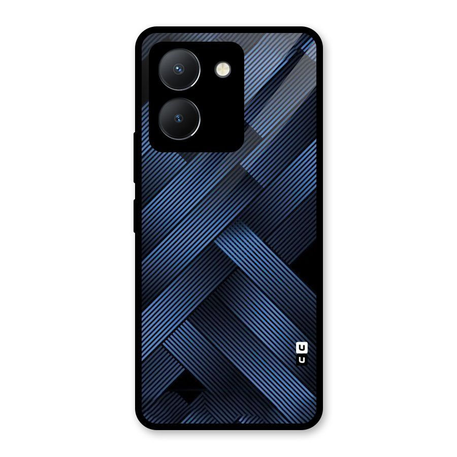 Ribbon Stripes Glass Back Case for Vivo Y36