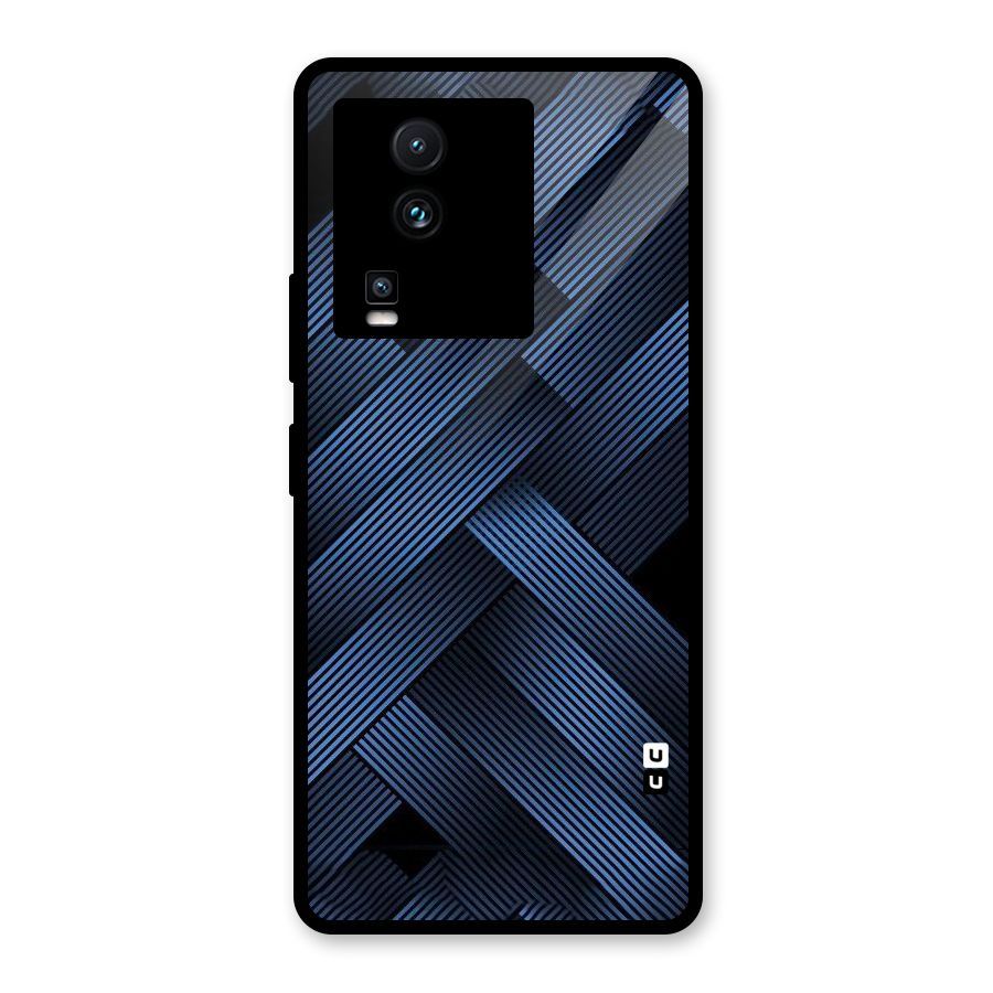 Ribbon Stripes Glass Back Case for Vivo iQOO Neo 7