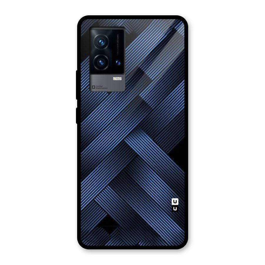 Ribbon Stripes Glass Back Case for iQOO 9 5G