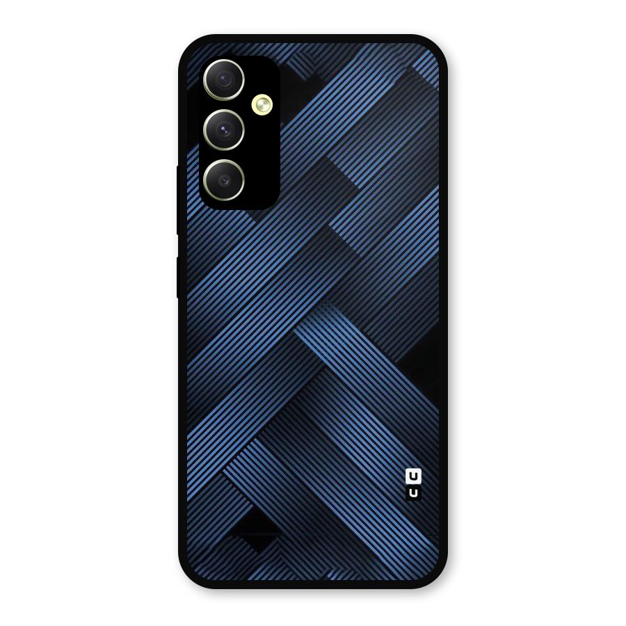Ribbon Stripes Metal Back Case for Galaxy A34