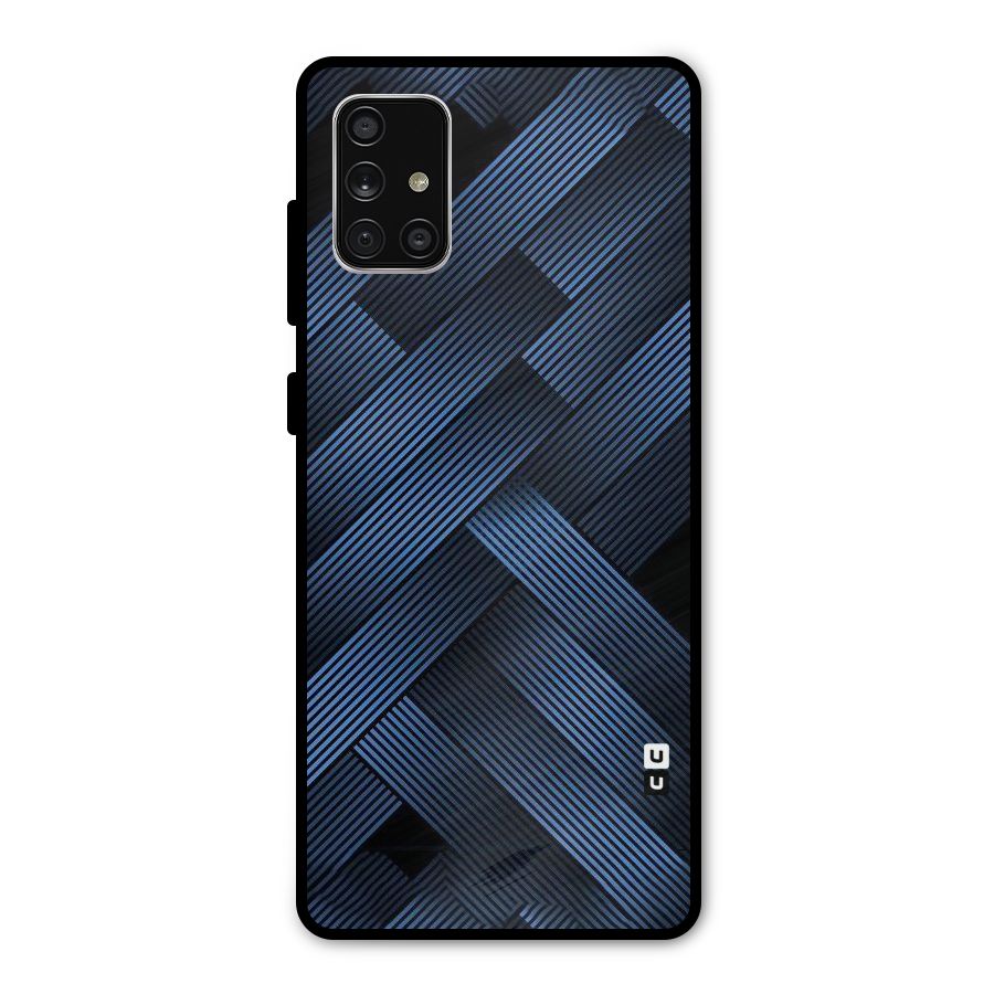 Ribbon Stripes Metal Back Case for Galaxy A71