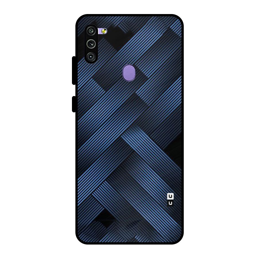 Ribbon Stripes Metal Back Case for Galaxy M11