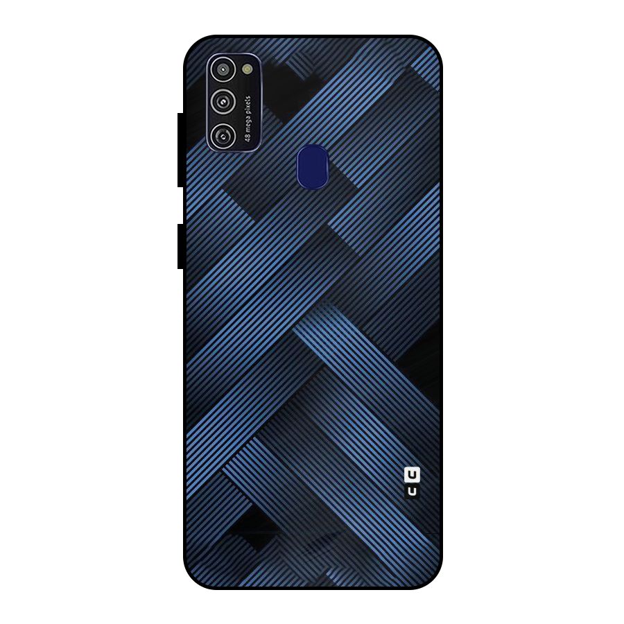 Ribbon Stripes Metal Back Case for Galaxy M30s
