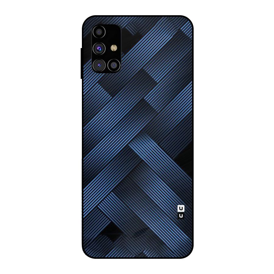 Ribbon Stripes Metal Back Case for Galaxy M31s