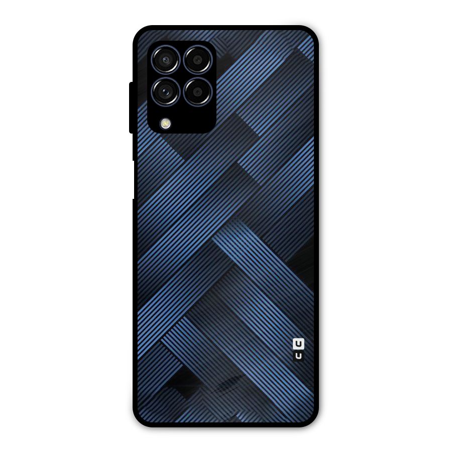 Ribbon Stripes Metal Back Case for Galaxy M53 5G