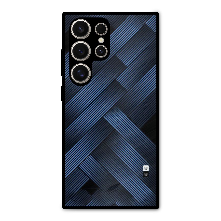 Ribbon Stripes Metal Back Case for Galaxy S24 Ultra