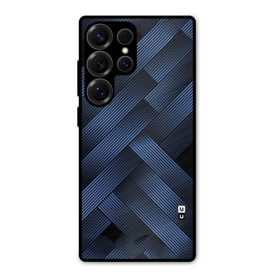 Ribbon Stripes Metal Back Case for Galaxy S25 Ultra