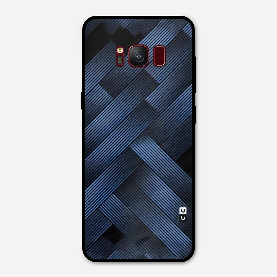 Ribbon Stripes Metal Back Case for Galaxy S8