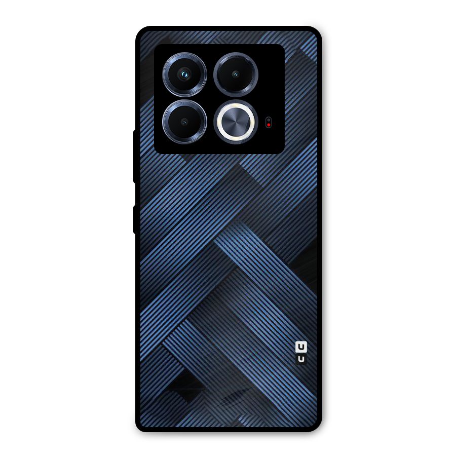 Ribbon Stripes Metal Back Case for Infinix Note 40 5G