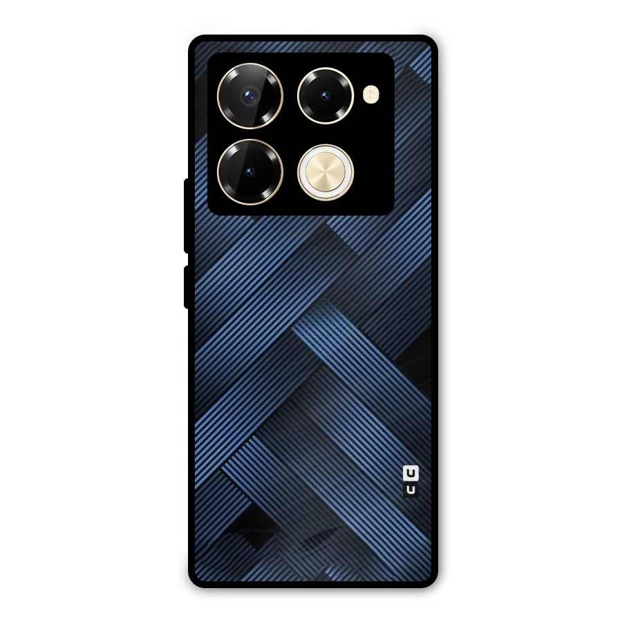 Ribbon Stripes Metal Back Case for Infinix Note 40 Pro