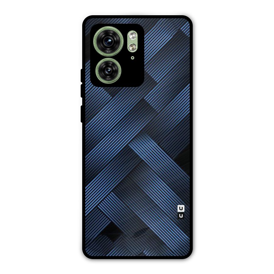 Ribbon Stripes Metal Back Case for Motorola Edge 40 5G