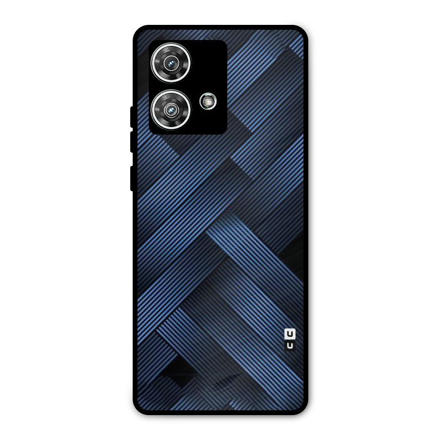 Ribbon Stripes Metal Back Case for Motorola Edge 40 Neo