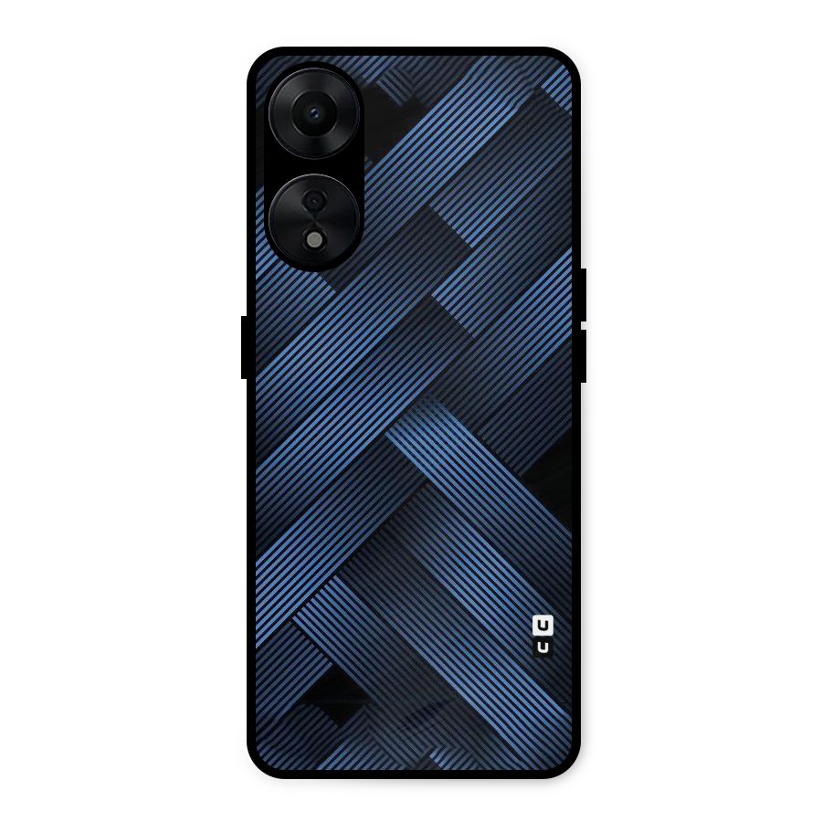 Ribbon Stripes Metal Back Case for Oppo A78 5G