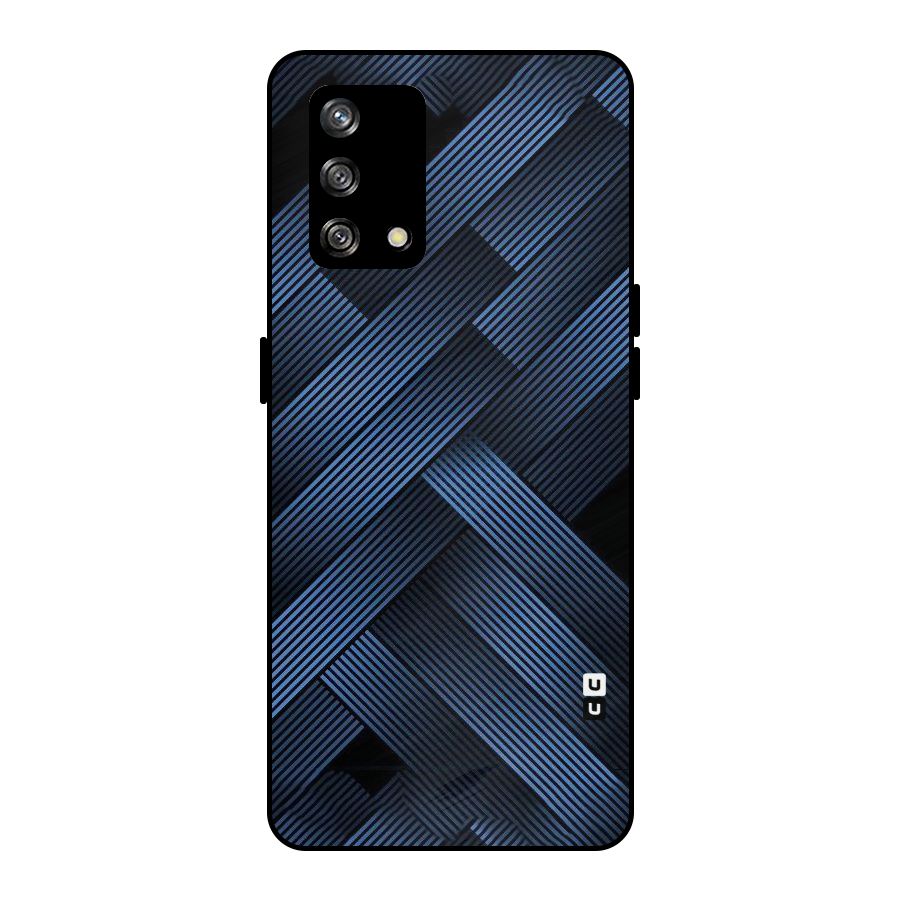 Ribbon Stripes Metal Back Case for Oppo F19