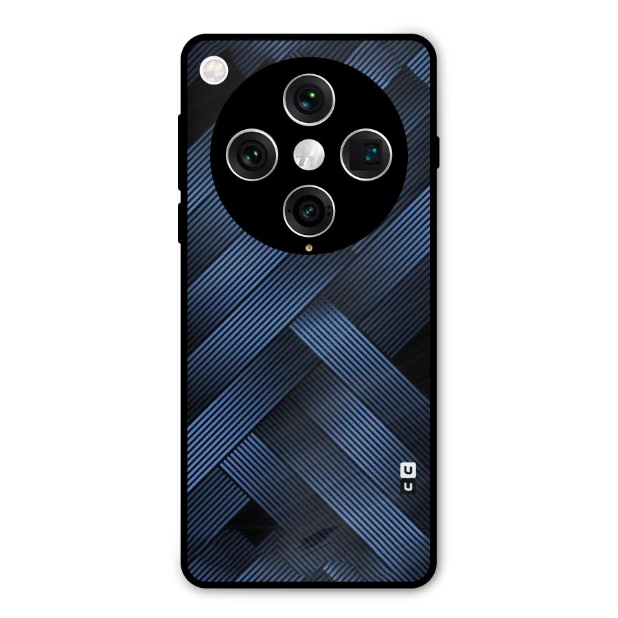 Ribbon Stripes Metal Back Case for Oppo Find X8 Pro