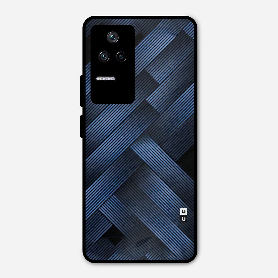 Ribbon Stripes Metal Back Case for Poco F4 5G