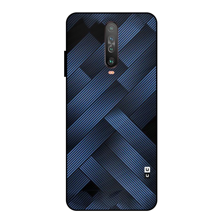Ribbon Stripes Metal Back Case for Poco X2