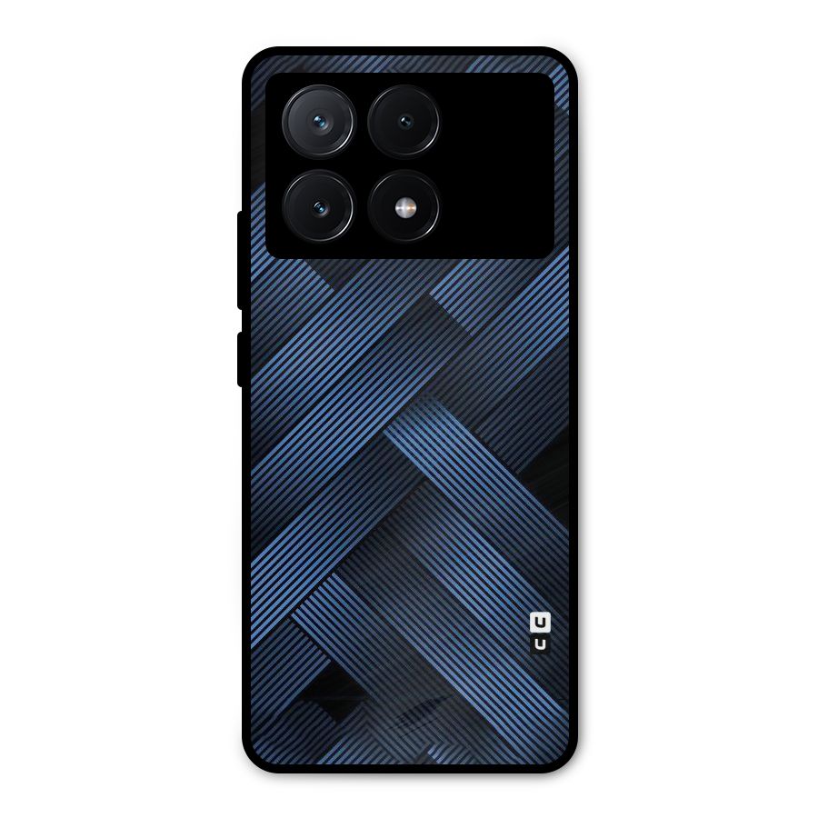 Ribbon Stripes Metal Back Case for Poco X6 Pro