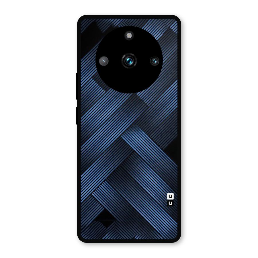 Ribbon Stripes Metal Back Case for Realme 11 Pro Plus