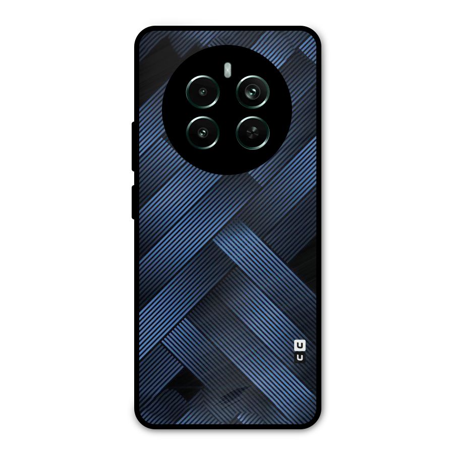 Ribbon Stripes Metal Back Case for Realme 12 Pro Plus