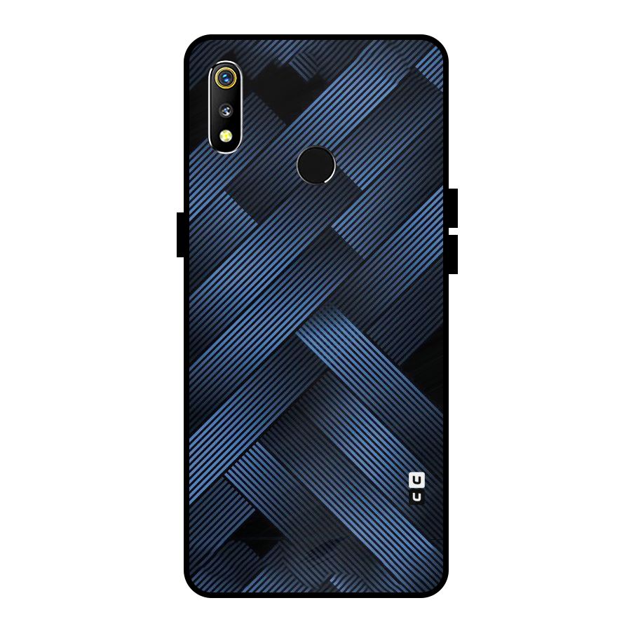 Ribbon Stripes Metal Back Case for Realme 3