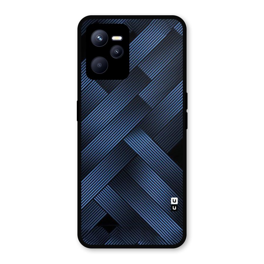Ribbon Stripes Metal Back Case for Realme C35