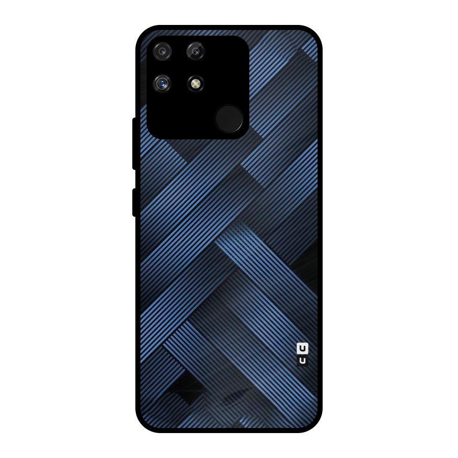 Ribbon Stripes Metal Back Case for Realme Narzo 50A