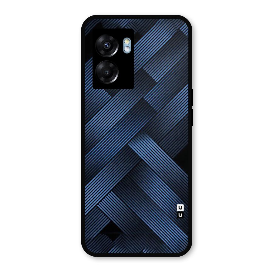 Ribbon Stripes Metal Back Case for Realme Narzo 50 5G