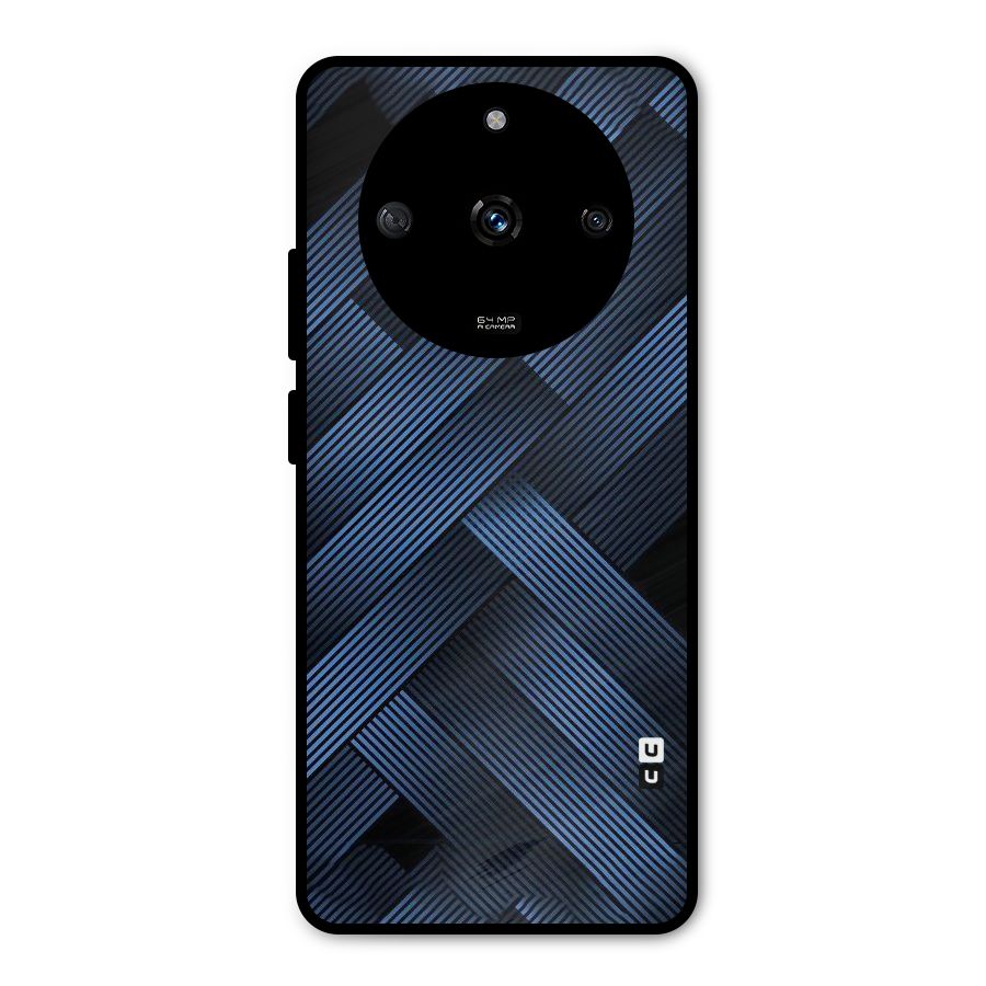 Ribbon Stripes Metal Back Case for Realme Narzo 60 5G