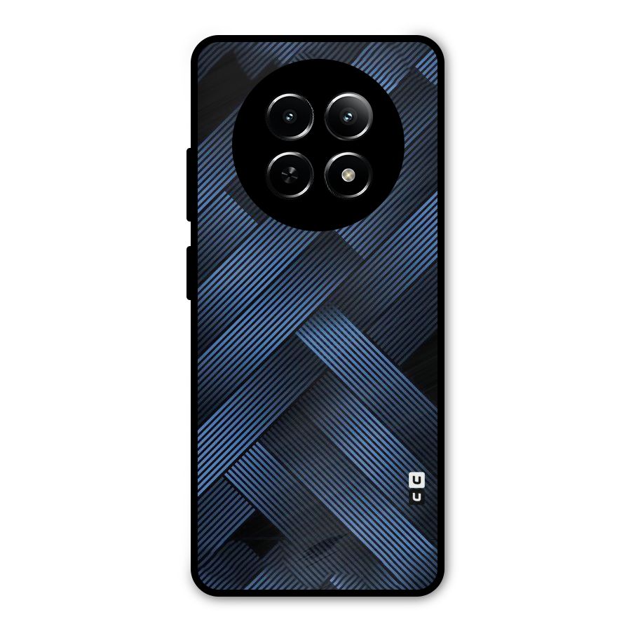 Ribbon Stripes Metal Back Case for Realme Narzo 70x 5G