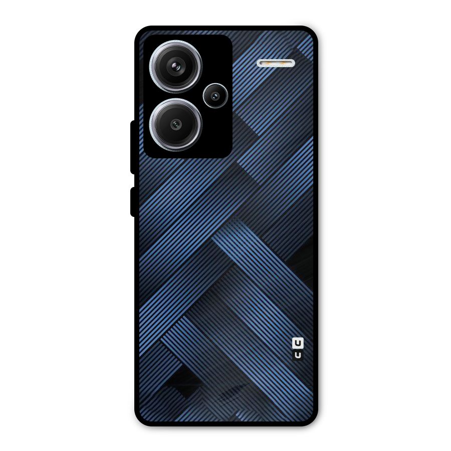 Ribbon Stripes Metal Back Case for Redmi Note 13 Pro Plus