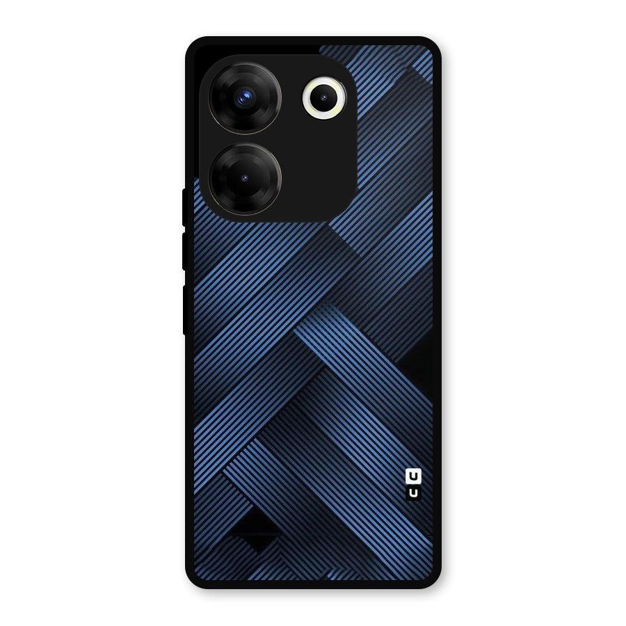 Ribbon Stripes Metal Back Case for Tecno Camon 20 Pro