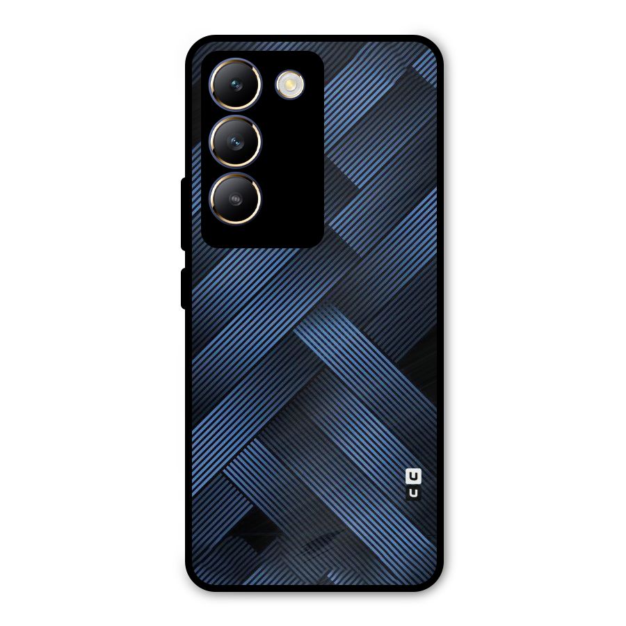 Ribbon Stripes Metal Back Case for Vivo T3 5G