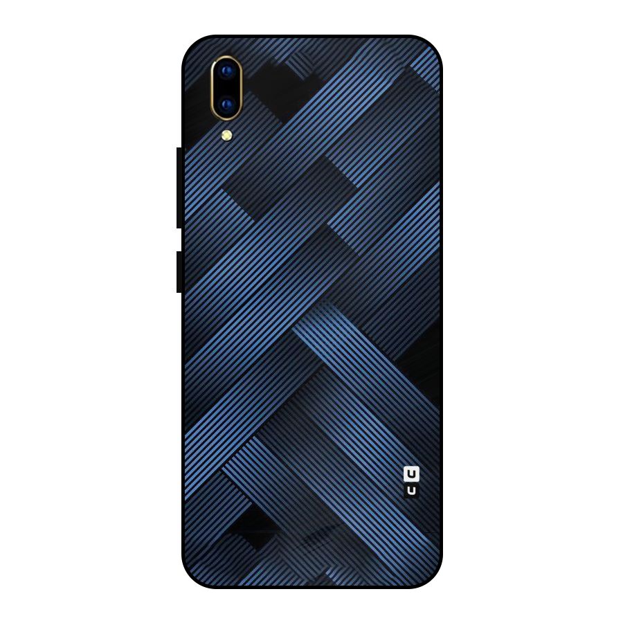 Ribbon Stripes Metal Back Case for Vivo V11 Pro