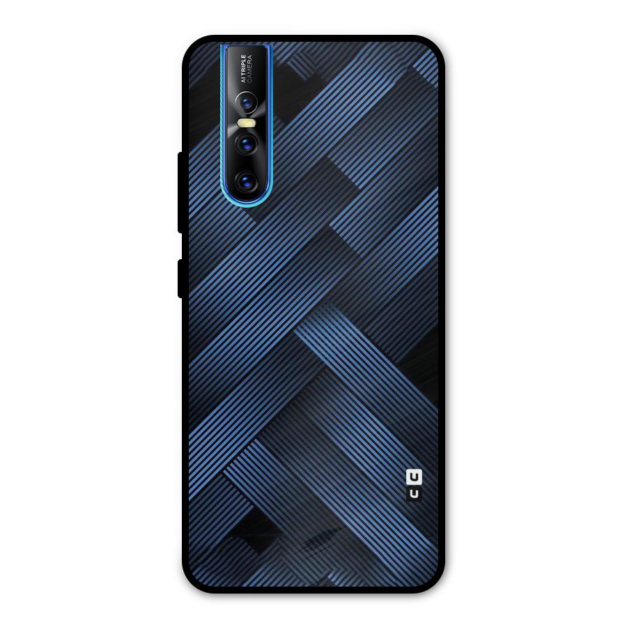 Ribbon Stripes Metal Back Case for Vivo V15 Pro