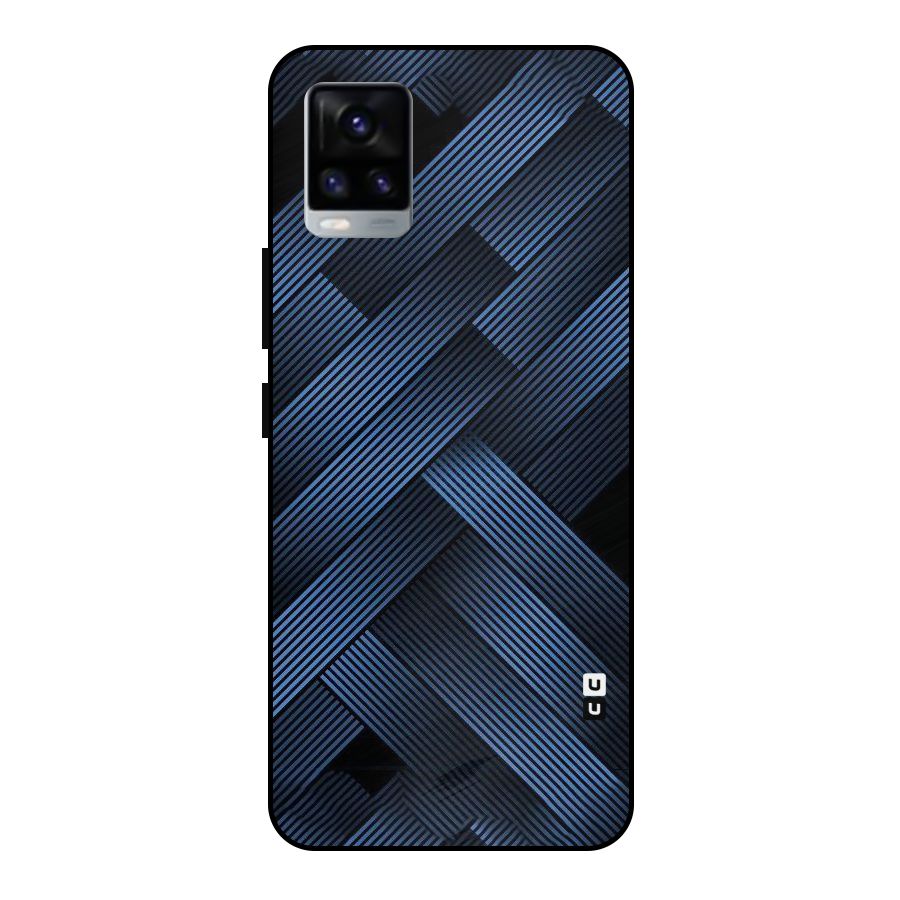 Ribbon Stripes Metal Back Case for Vivo V20