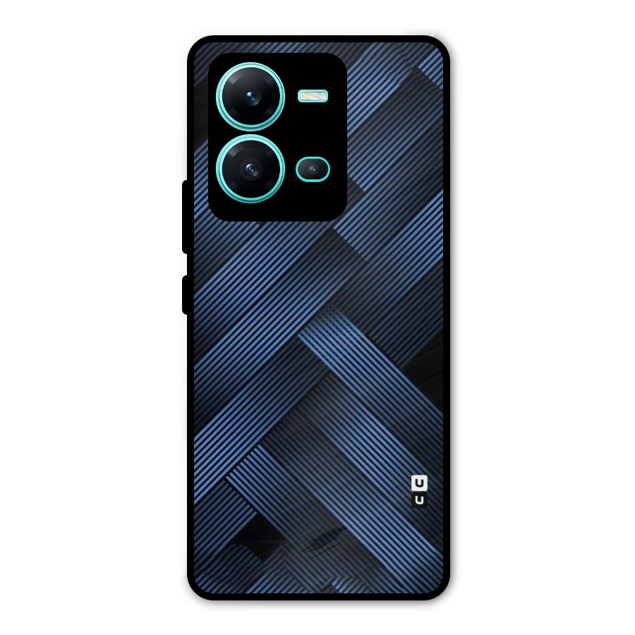 Ribbon Stripes Metal Back Case for Vivo V25